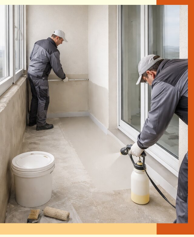 Утепление балкона жидкой теплоизоляцией в Острогожске от 5998 руб./м2 | ТепломастерСтг