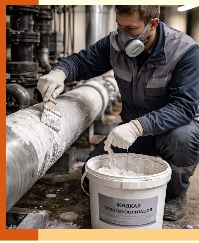 Утепление оборудования жидкой теплоизоляцией в Острогожске