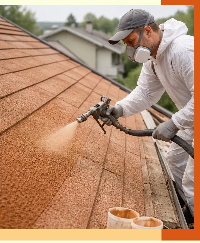 Утепление кровли жидкой пробкой в Острогожске от 2816 руб./м² под ключ | ТепломастерСтг