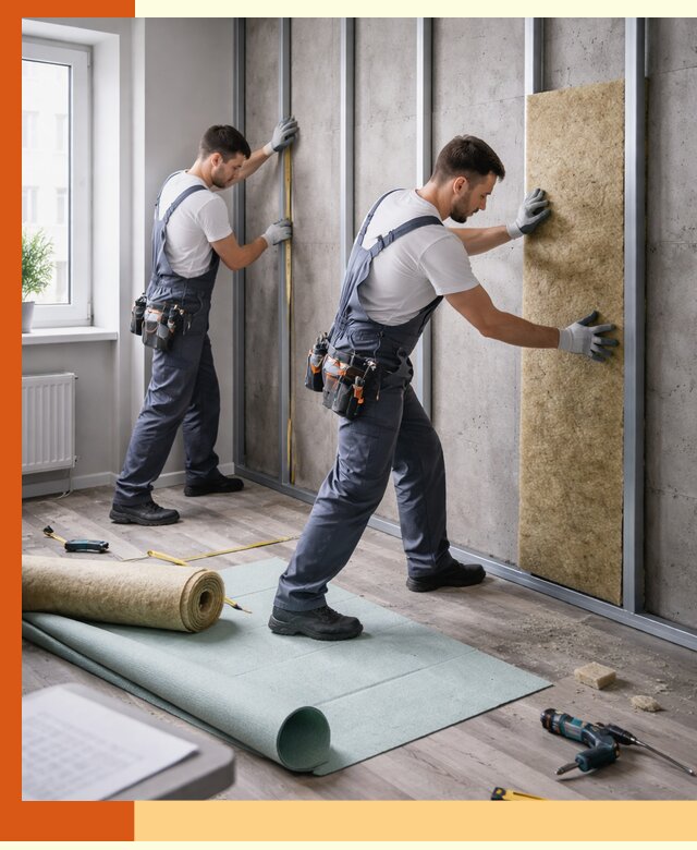 Шумоизоляция квартиры под ключ в Острогожске — профессионально и гарантированно