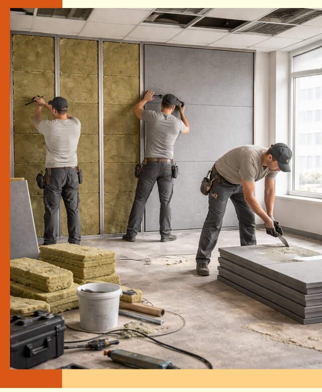 Профессиональная шумоизоляция офисов в Острогожске для комфорта сотрудников