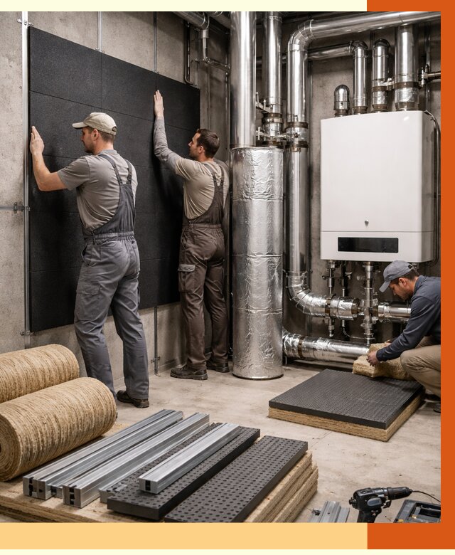 Шумоизоляция котельной в Острогожске от 6780 руб. под ключ | Профессиональная звукоизоляция — ТепломастерСтг