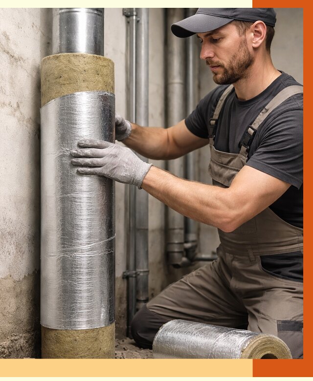 Шумоизоляция труб в Острогожске от 1252 руб. — шумоподавление и звукоизоляция труб | ТепломастерСтг