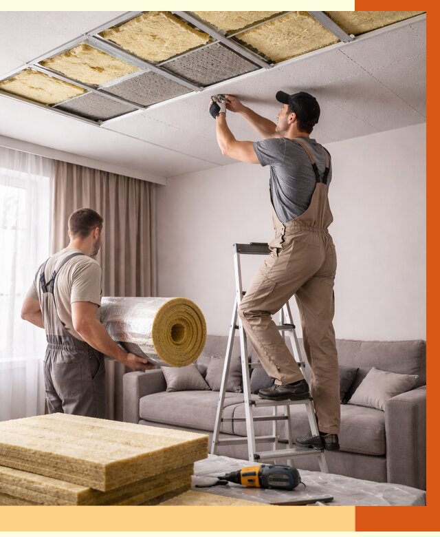 Шумоизоляция потолка в Острогожске от 2347 руб. под ключ | Профессионально — ТепломастерСтг