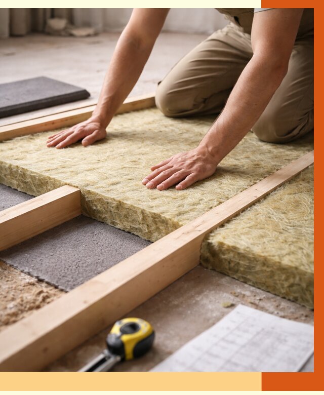 Шумоизоляция пола в Острогожске от 1304 руб./м² — профессиональная звукоизоляция | ТепломастерСтг