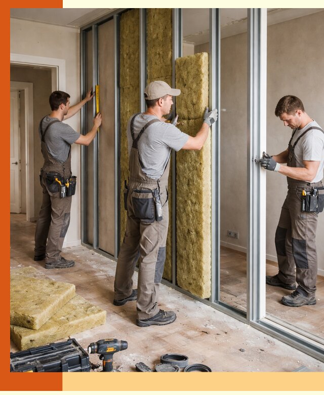 Шумоизоляция межкомнатных перегородок в Острогожске эффективно и надёжно