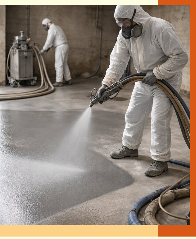 Гидроизоляция полимочевиной в Острогожске от 8866 руб/м² — напыление полимерной гидроизоляции | ТепломастерСтг