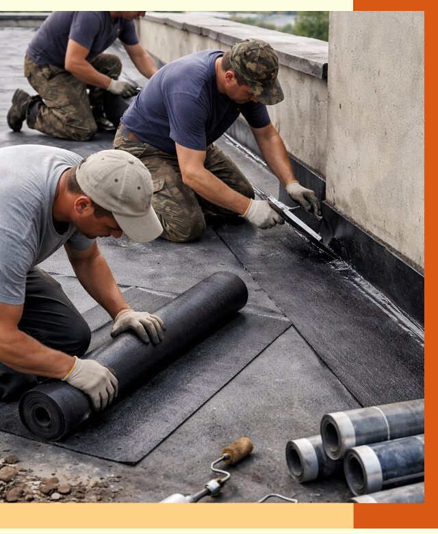 Гидроизоляция кровли в Острогожске от 4694 руб. — профессиональная гидроизоляция крыши | ТепломастерСтг