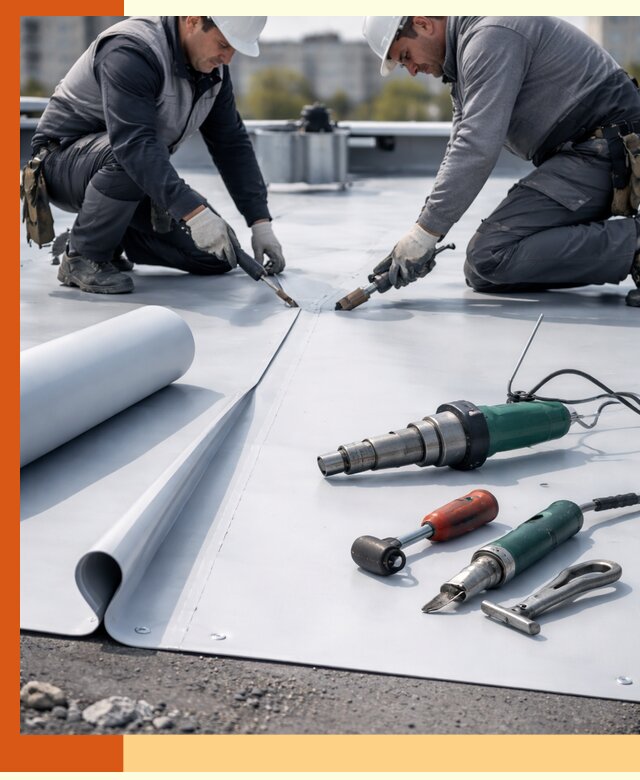 Гидроизоляция мембранной кровли в Острогожске: монтаж и ремонт быстро