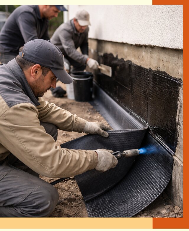 Гидроизоляция цоколя и отмостки в Острогожске от 8866 руб. — ТепломастерСтг