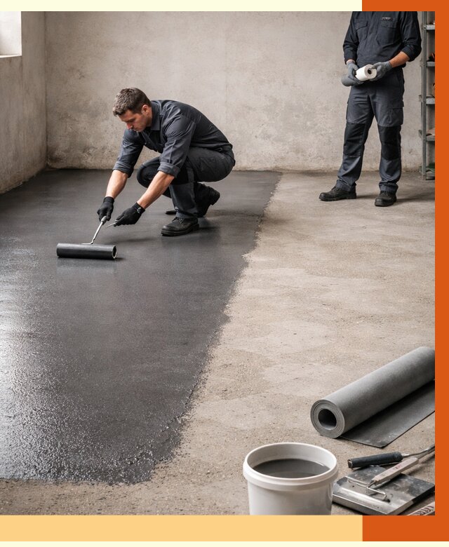 Гидроизоляция гаражного пола в Острогожске от 3651 руб./м² — ТепломастерСтг профессионально