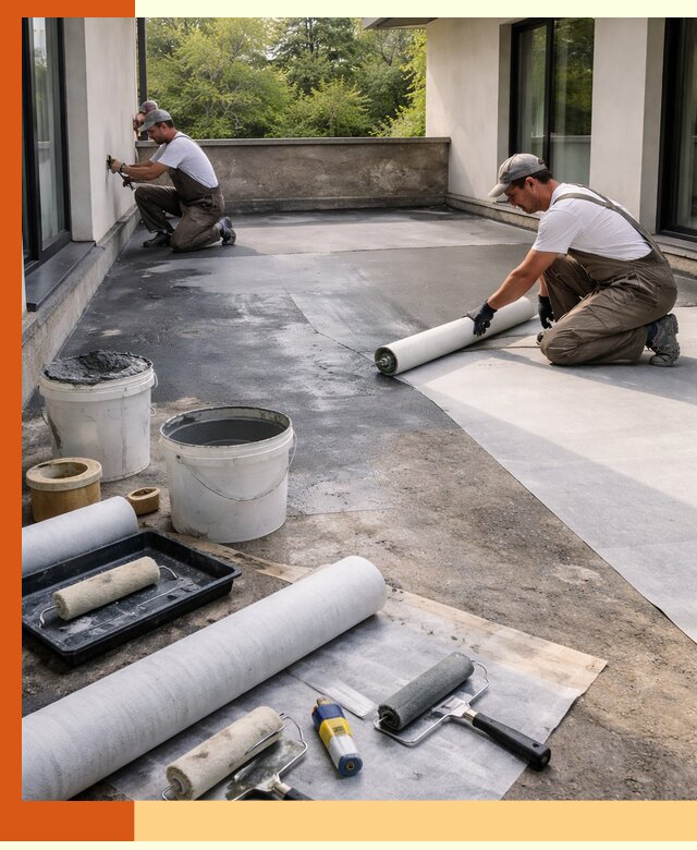 Гидроизоляция террасы в Острогожске — надежная защита от влаги и протечек