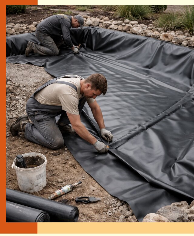 Гидроизоляция пруда в Острогожске: надежная защита и герметизация