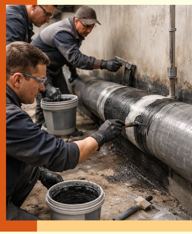 Гидроизоляция труб в Острогожске — защита и герметизация коммуникаций