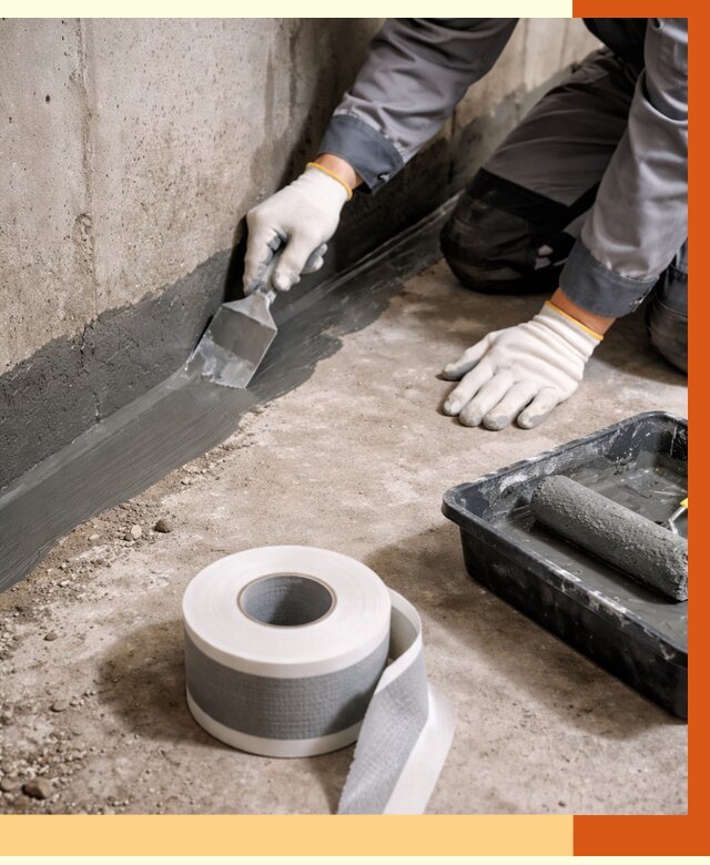 Гидроизоляция швов и герметизация стыков в Острогожске от 1304 руб. | ТепломастерСтг