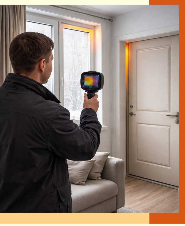 Тепловизионное обследование окон и дверей в Острогожске от 4694 руб. | ТепломастерСтг