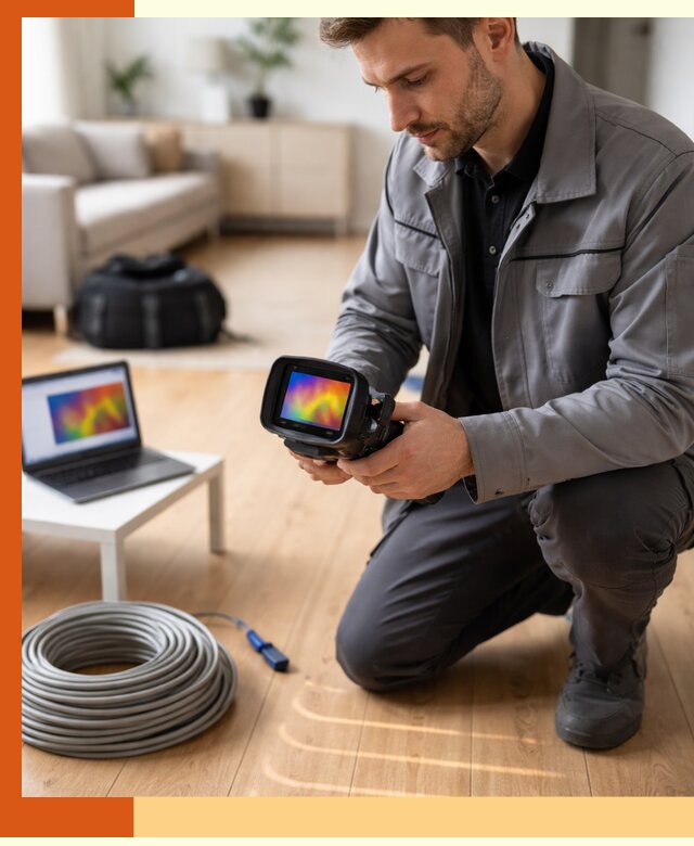 Тепловизионное обследование тёплого пола в Острогожске для точной диагностики