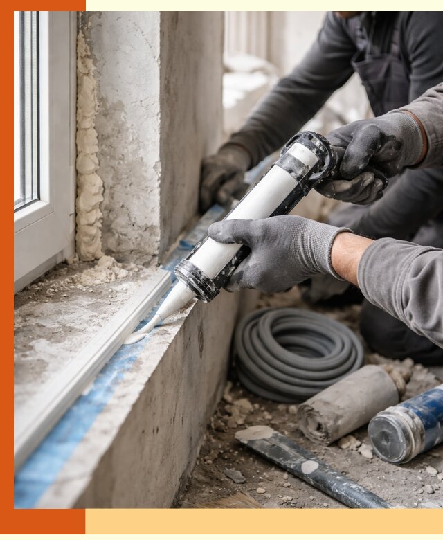 Герметизация стыков и примыканий зданий в Острогожске