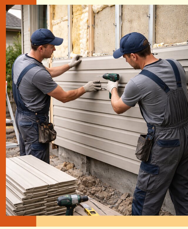 Монтаж сайдинга после утепления в Острогожске качественно и надежно